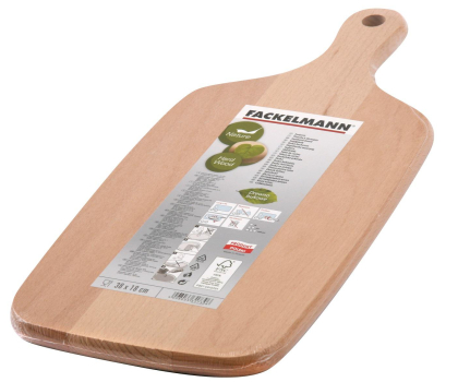 Nóż i akcesorium kuchenne FACKELMANN Deska drewniana 38x18x1,5cm (31730)